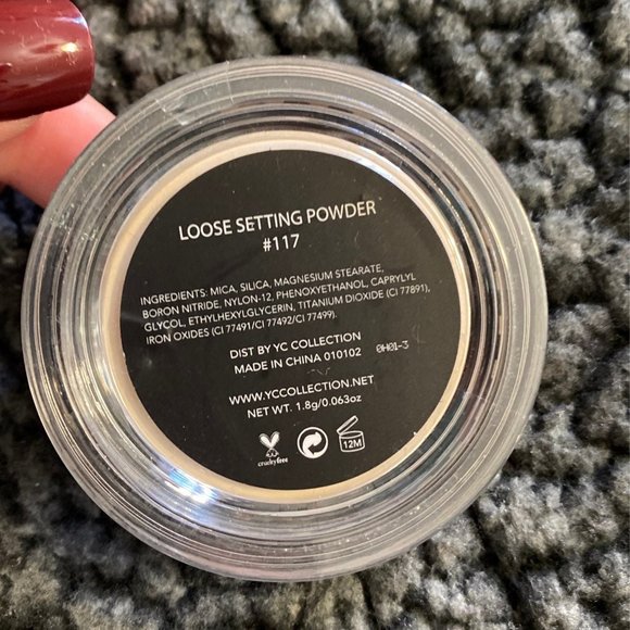 Womens YC Collection Vegan Cruelty Free Loose Setting Powder #117 Fair to Light - Picture 4 of 5